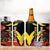 Belgium 4 in 1 Can Cooler Tumbler with Black Red Lion Crest Flag Flame Spirit