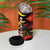 Belgium 4 in 1 Can Cooler Tumbler with Black Red Lion Crest Flag Flame Spirit