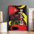Belgium Canvas Wall Art with Black Red Lion Crest Flag Flame Spirit