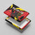 Belgium Canvas Wall Art with Black Red Lion Crest Flag Flame Spirit