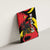 Belgium Canvas Wall Art with Black Red Lion Crest Flag Flame Spirit
