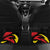 Belgium Car Mats with Black Red Lion Crest Flag Flame Spirit