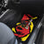 Belgium Car Mats with Black Red Lion Crest Flag Flame Spirit