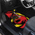 Belgium Car Mats with Black Red Lion Crest Flag Flame Spirit