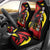 Belgium Car Seat Cover with Black Red Lion Crest Flag Flame Spirit