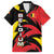 Belgium Family Matching Summer Maxi Dress and Hawaiian Shirt with Black Red Lion Crest Flag Flame Spirit