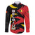 Belgium Family Matching Summer Maxi Dress and Hawaiian Shirt with Black Red Lion Crest Flag Flame Spirit