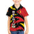 Belgium Family Matching Summer Maxi Dress and Hawaiian Shirt with Black Red Lion Crest Flag Flame Spirit