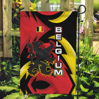 Belgium Garden Flag with Black Red Lion Crest Flag Flame Spirit