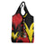 Belgium Grocery Bag with Black Red Lion Crest Flag Flame Spirit