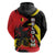 Belgium Hoodie with Black Red Lion Crest Flag Flame Spirit