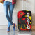 Belgium Luggage Cover with Black Red Lion Crest Flag Flame Spirit