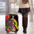 Belgium Luggage Cover with Black Red Lion Crest Flag Flame Spirit