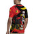 Belgium Rugby Jersey with Black Red Lion Crest Flag Flame Spirit