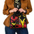 Belgium Shoulder Handbag with Black Red Lion Crest Flag Flame Spirit