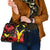 Belgium Shoulder Handbag with Black Red Lion Crest Flag Flame Spirit