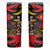 Belgium Skinny Tumbler with Black Red Lion Crest Flag Flame Spirit