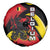 Belgium Spare Tire Cover with Black Red Lion Crest Flag Flame Spirit