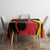 Belgium Tablecloth with Black Red Lion Crest Flag Flame Spirit
