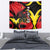 Belgium Tapestry with Black Red Lion Crest Flag Flame Spirit