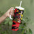 Belgium Tumbler With Handle with Black Red Lion Crest Flag Flame Spirit
