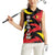 Belgium Women Sleeveless Polo Shirt with Black Red Lion Crest Flag Flame Spirit