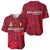 Belgium Baseball Jersey with Football Red Map Crest Rose Spirit