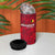 Belgium 4 in 1 Can Cooler Tumbler with Football Red Map Crest Rose Spirit