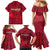 Belgium Family Matching Mermaid Dress and Hawaiian Shirt with Football Red Map Crest Rose Spirit