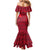 Belgium Family Matching Mermaid Dress and Hawaiian Shirt with Football Red Map Crest Rose Spirit