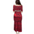 Belgium Family Matching Puletasi and Hawaiian Shirt with Football Red Map Crest Rose Spirit