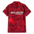 Belgium Family Matching Short Sleeve Bodycon Dress and Hawaiian Shirt with Football Red Map Crest Rose Spirit