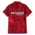 Belgium Family Matching Summer Maxi Dress and Hawaiian Shirt with Football Red Map Crest Rose Spirit