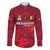 Belgium Family Matching Summer Maxi Dress and Hawaiian Shirt with Football Red Map Crest Rose Spirit