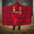 Belgium Hooded Blanket with Football Red Map Crest Rose Spirit