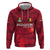 Belgium Hoodie with Football Red Map Crest Rose Spirit