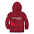 Belgium Kid Hoodie with Football Red Map Crest Rose Spirit