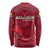 Belgium Long Sleeve Shirt with Football Red Map Crest Rose Spirit