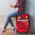 Belgium Luggage Cover with Football Red Map Crest Rose Spirit