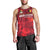 Belgium Men Tank Top with Football Red Map Crest Rose Spirit