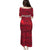Belgium Puletasi with Football Red Map Crest Rose Spirit