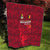 Belgium Quilt with Football Red Map Crest Rose Spirit