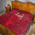 Belgium Quilt with Football Red Map Crest Rose Spirit