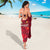 Belgium Sarong with Football Red Map Crest Rose Spirit