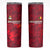 Belgium Skinny Tumbler with Football Red Map Crest Rose Spirit