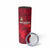 Belgium Skinny Tumbler with Football Red Map Crest Rose Spirit