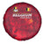 Belgium Spare Tire Cover with Football Red Map Crest Rose Spirit