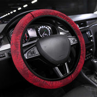 Belgium Steering Wheel Cover with Football Red Map Crest Rose Spirit