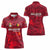 Belgium Women Polo Shirt with Football Red Map Crest Rose Spirit