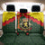 Belgium Back Car Seat Cover with Royal Coat of Arms Crown Lion Red Green Checker Spirit